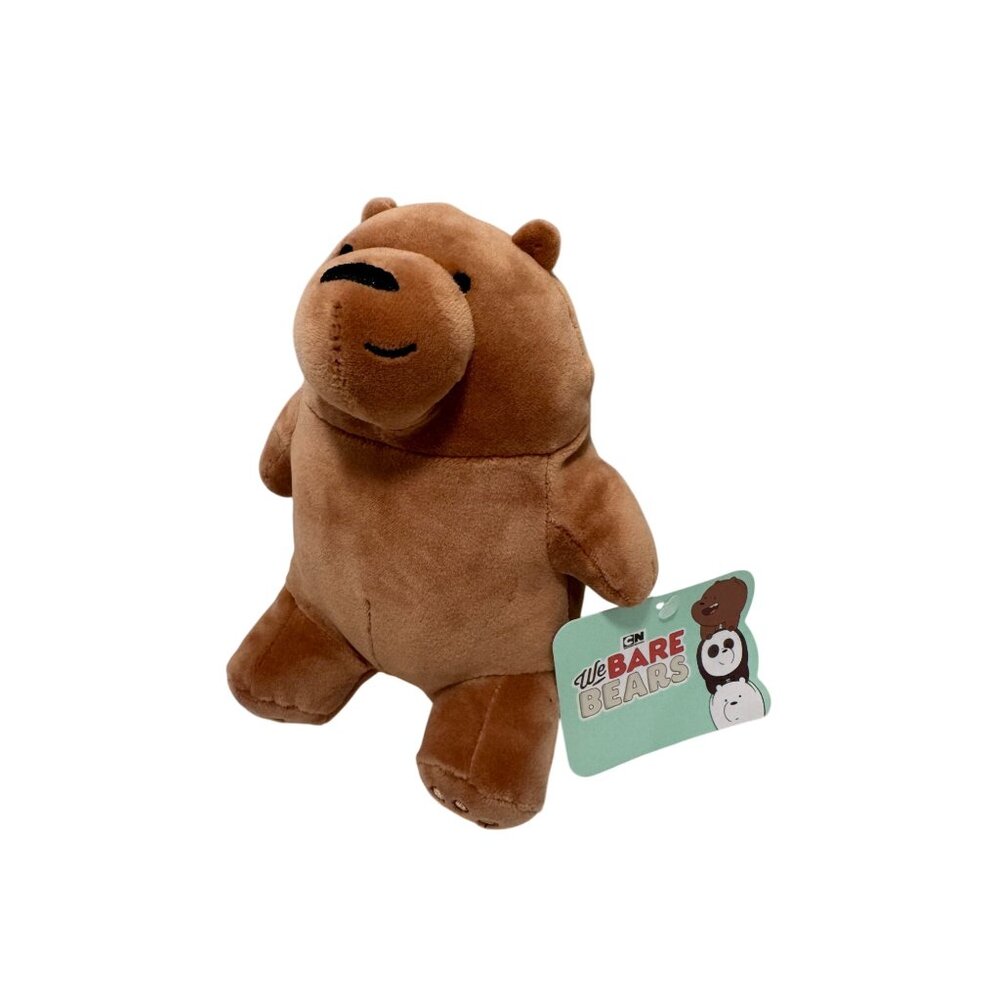 We Bare Bears Plush GRIZZLY BEAR Cartoon Network Warner Bros. Toy Factory 7” NEW